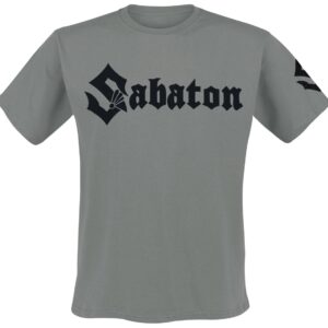 Sabaton T-Shirt Flat Logo S to 4XL for Men grey