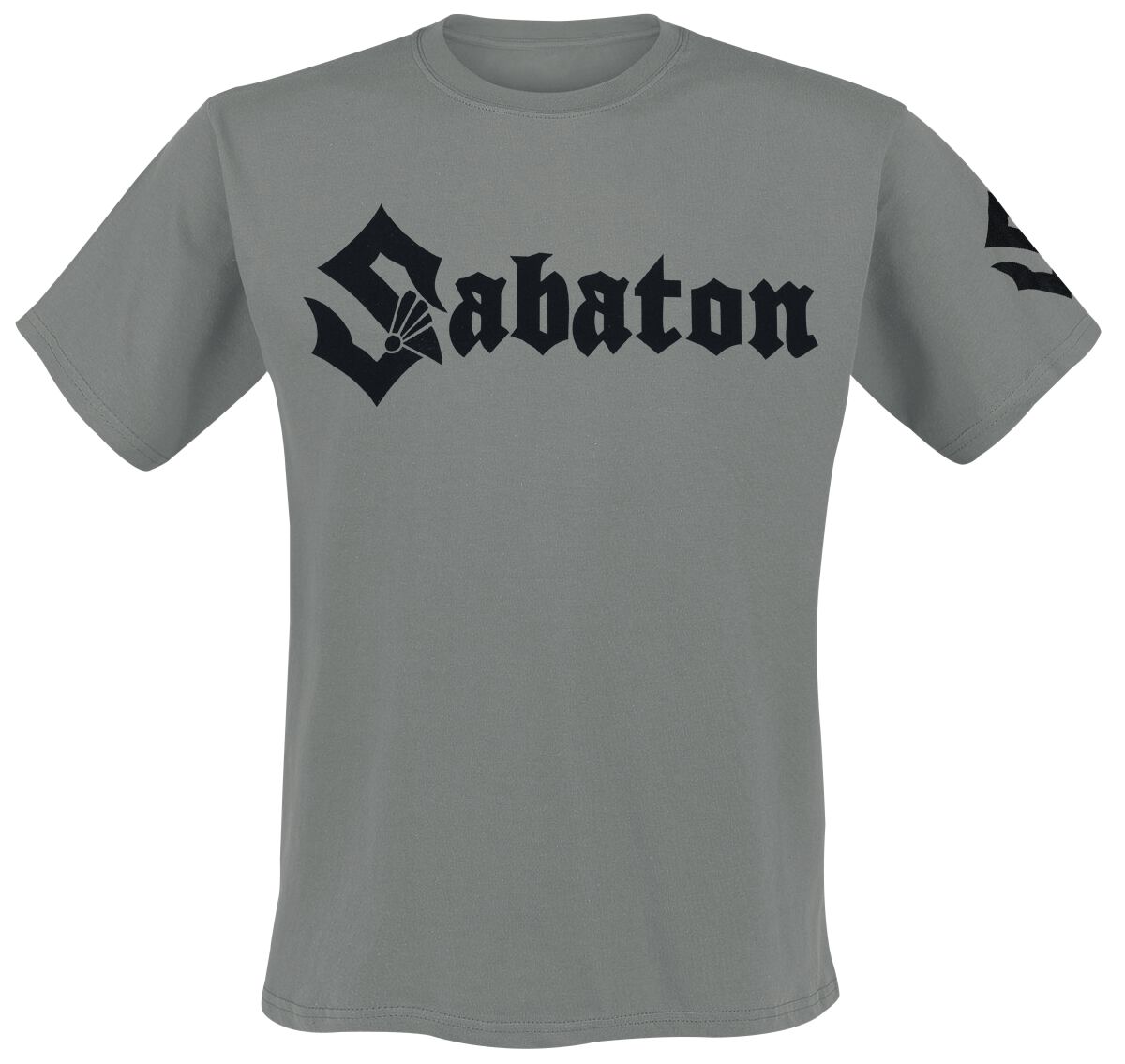 Sabaton T-Shirt Flat Logo S to 4XL for Men grey