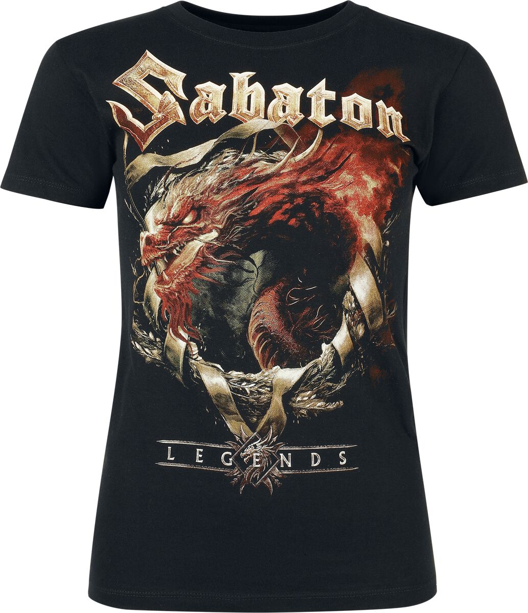 Sabaton T-Shirt Dragon S to 3XL for Women black