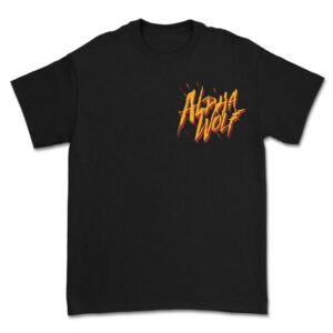 Alpha Wolf T-Shirt Steel S to 3XL for Men black