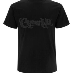 Cypress Hill T-Shirt Black On Black Logo S to 4XL for Men black