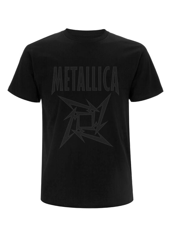 Metallica T-Shirt Black On Black Load Ninja S to 4XL for Men black