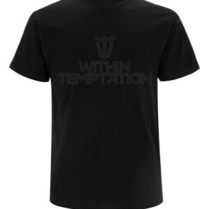 Within Temptation T-Shirt Black On Black Logo S to 4XL for Men black