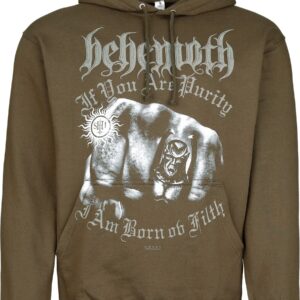 Behemoth Hoodie Purity The Unholy Trinity Tour 2025 S to XL for Men green