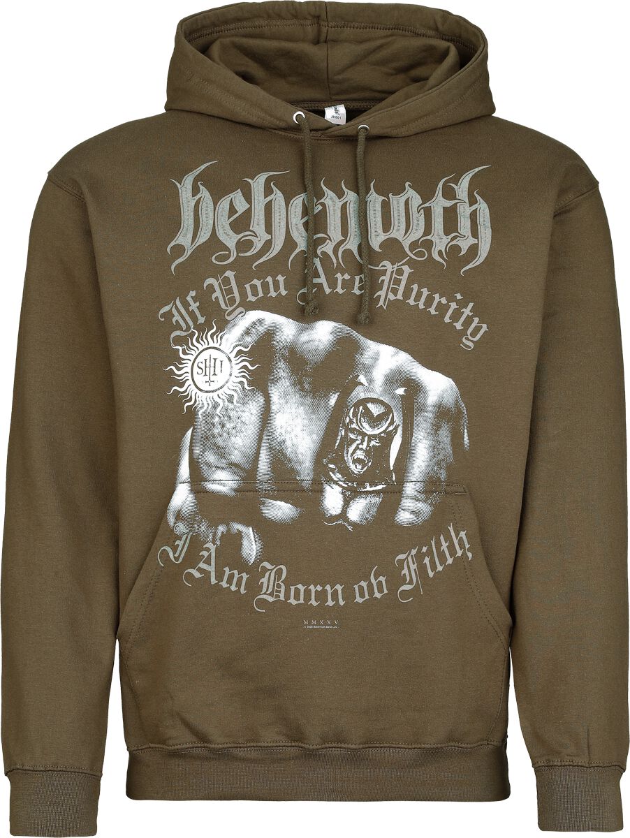 Behemoth Hoodie Purity The Unholy Trinity Tour 2025 S to XL for Men green