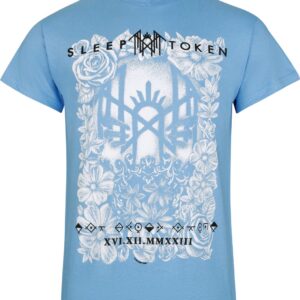 Sleep Token T-Shirt Vessel Flowers S to 4XL for Men blue