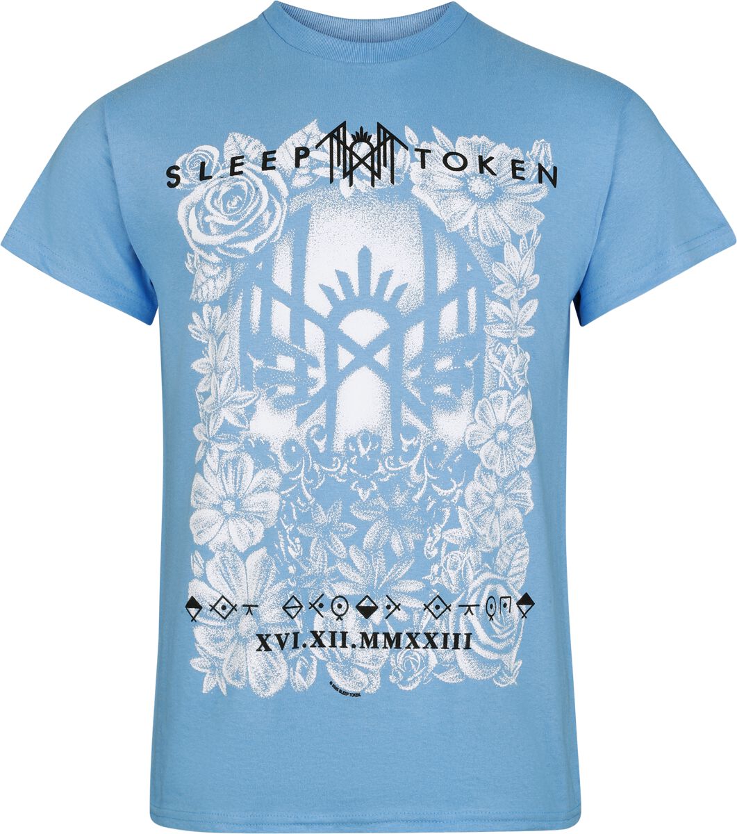 Sleep Token T-Shirt Vessel Flowers S to 4XL for Men blue