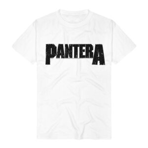 Pantera T-Shirt Logo S to 3XL for Men white