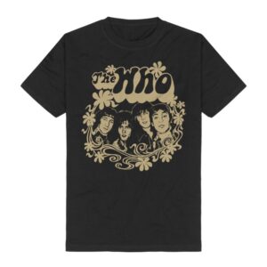 The Who T-Shirt Floral S to 3XL for Men black
