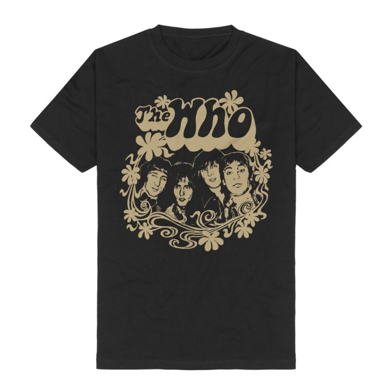 The Who T-Shirt Floral S to 3XL for Men black