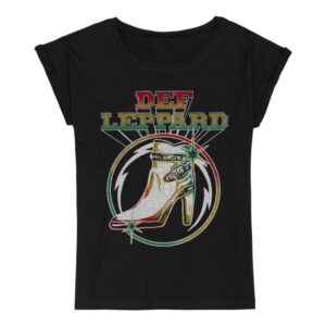 Def Leppard T-Shirt Vintage Boot S to 3XL for Women black