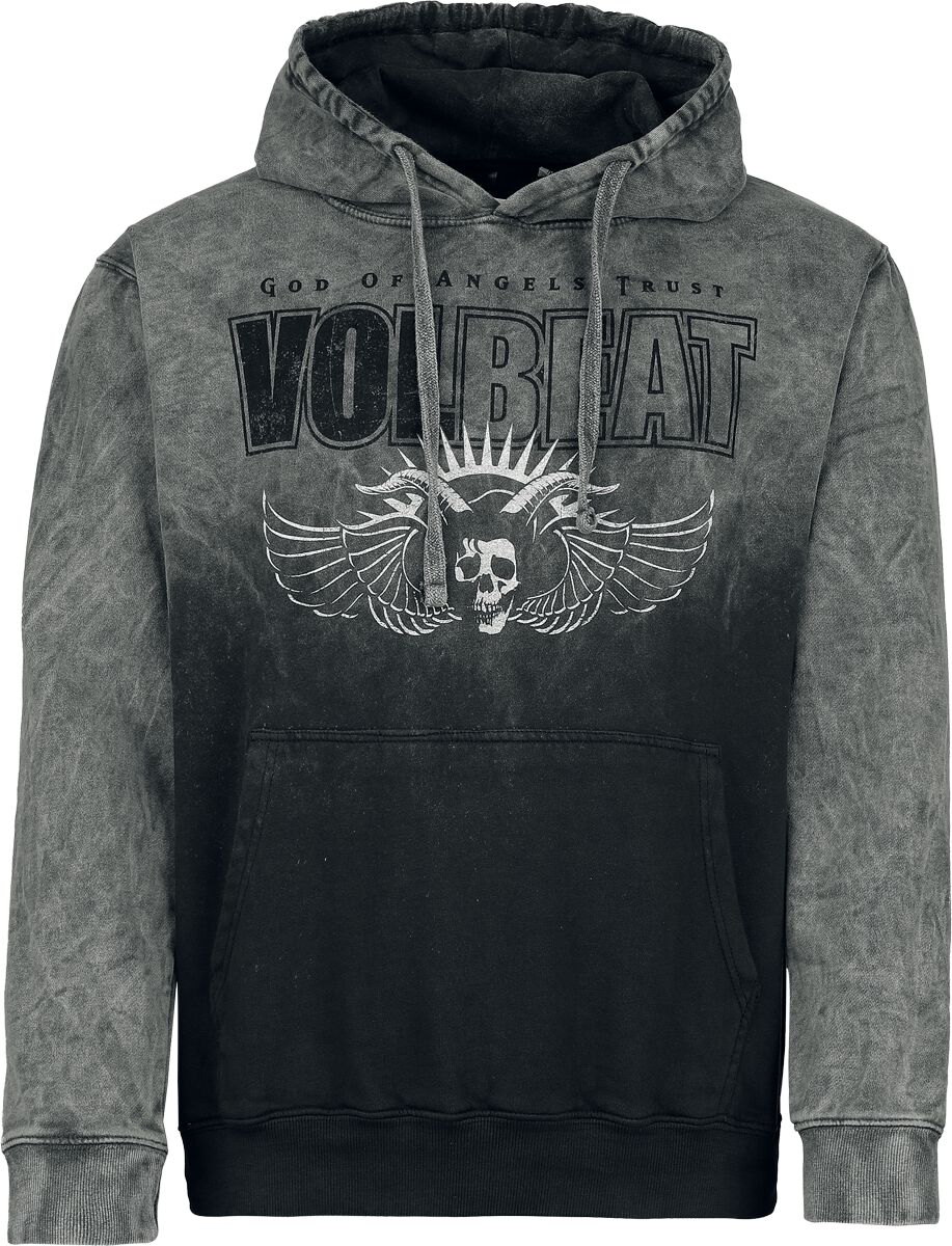 Volbeat Hoodie Logo S to XXL for Men grey