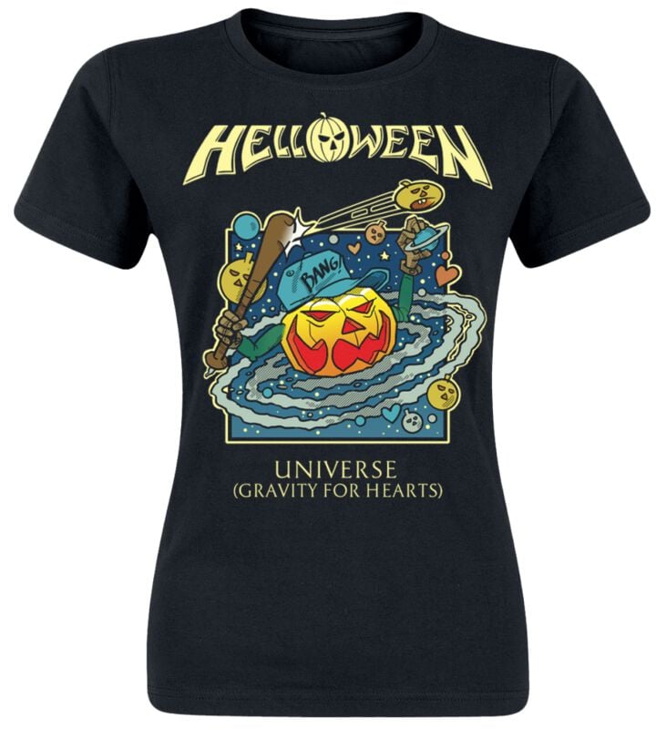 Helloween T-Shirt Universe S to XXL for Women black