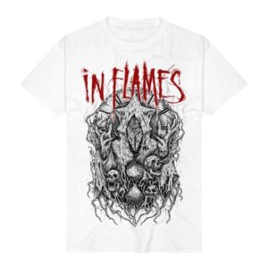 In Flames T-Shirt Buried Time S to 3XL for Men white