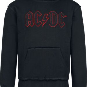 AC/DC Hoodie Logo S to 5XL for Men black-red