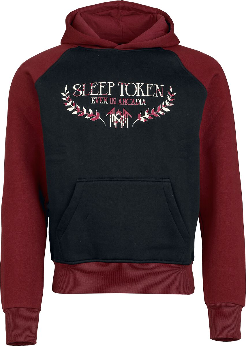 Sleep Token Hoodie Logo S to 5XL for Men black-burgundy