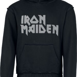 Iron Maiden Hoodie Logo S to 5XL for Men black-grey