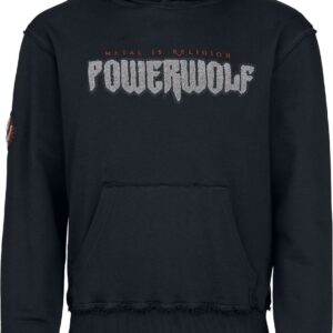 Powerwolf Hoodie Logo S to 5XL for Men black/dark red