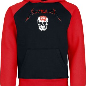 Metallica Hoodie Logo S to 5XL for Men black-red