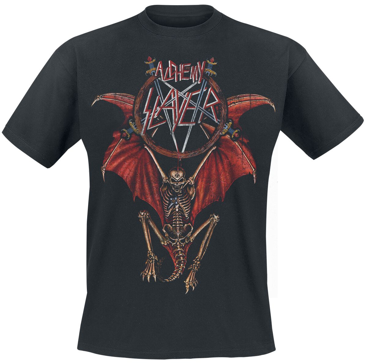 Slayer T-Shirt Alchemy Winged Demon S to 5XL for Men black