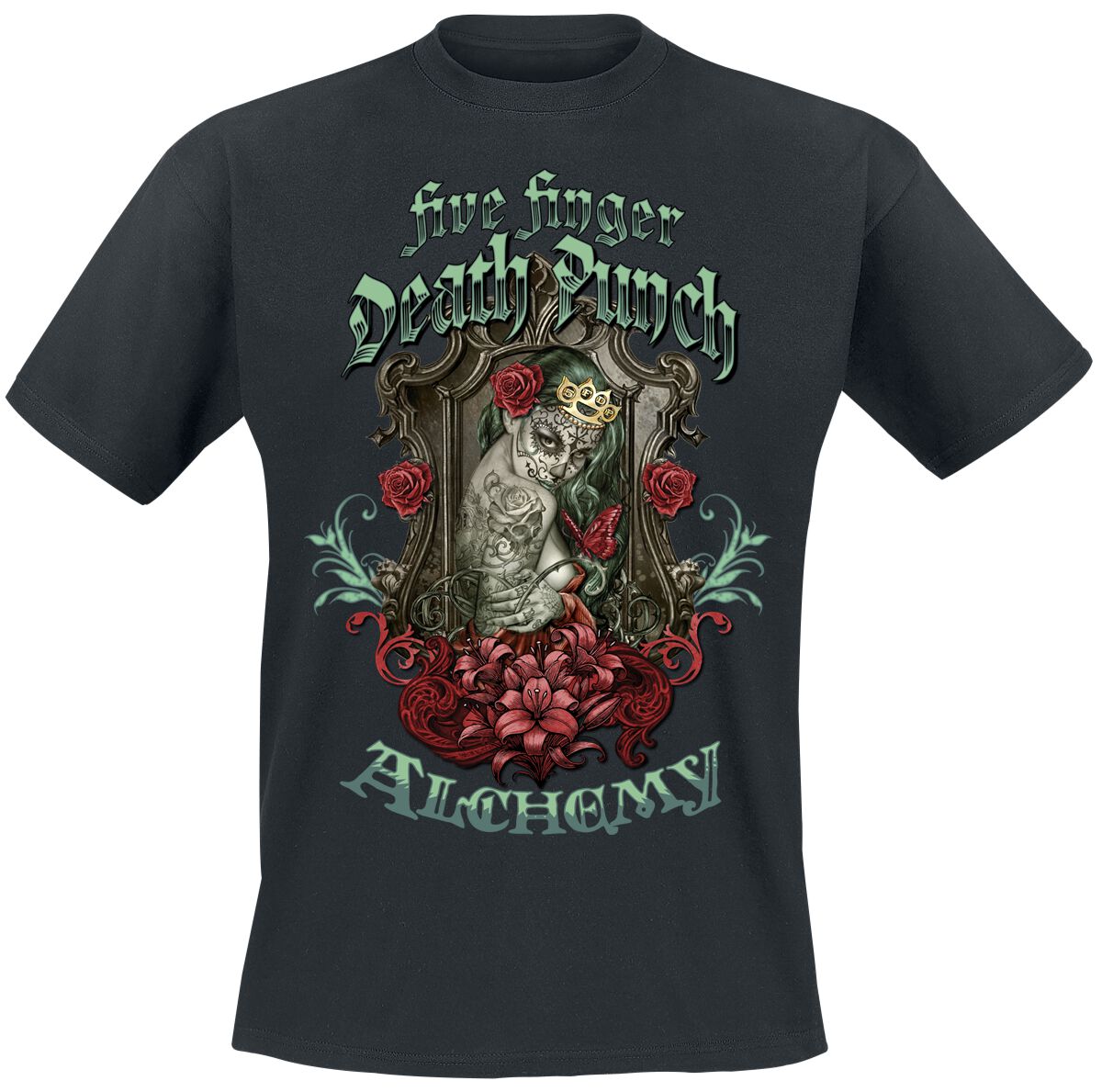Five Finger Death Punch T-Shirt Alchemy Widows Weeds S to 5XL for Men black