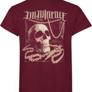 Imminence T-Shirt Skull S to XXL for Men dark red