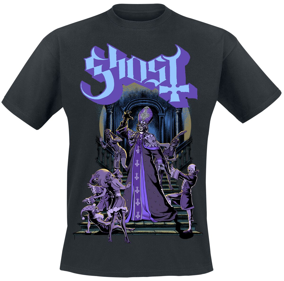 Ghost T-Shirt Masquerade S to 5XL for Men black