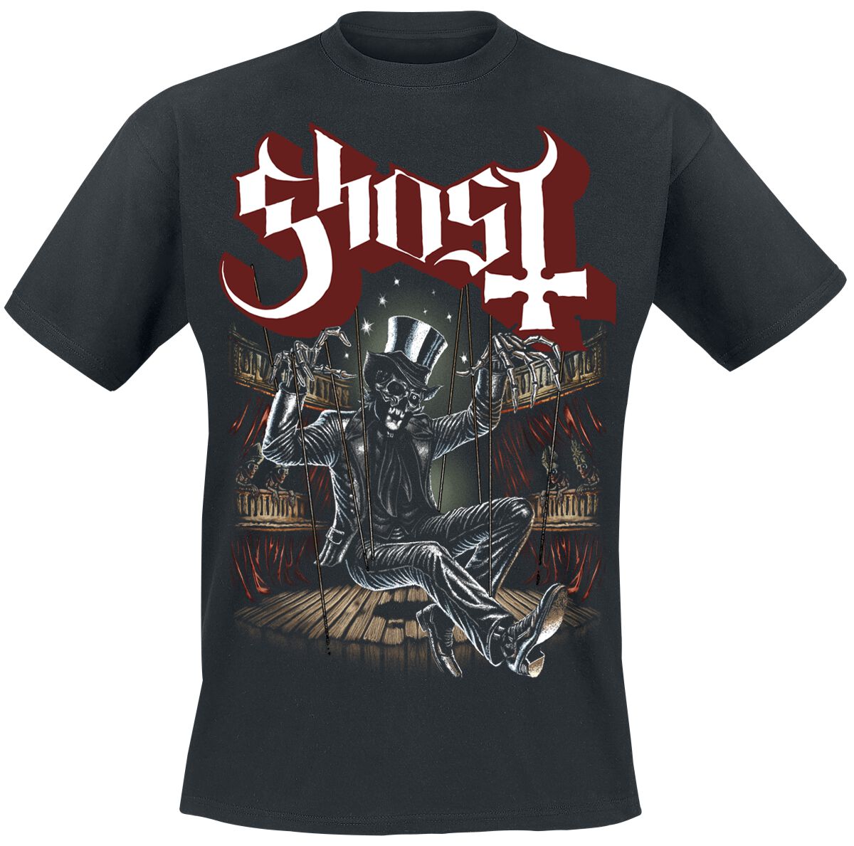 Ghost T-Shirt Pull The Strings S to 5XL for Men black