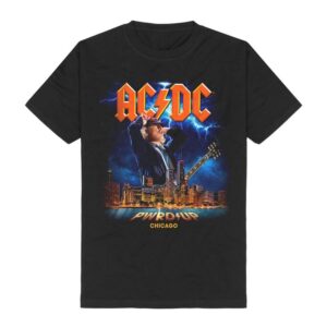 AC/DC T-Shirt PWRUP Chicago S to 3XL for Men black