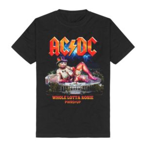 AC/DC T-Shirt PWRUP Lotta Rosie S to XL for Men black