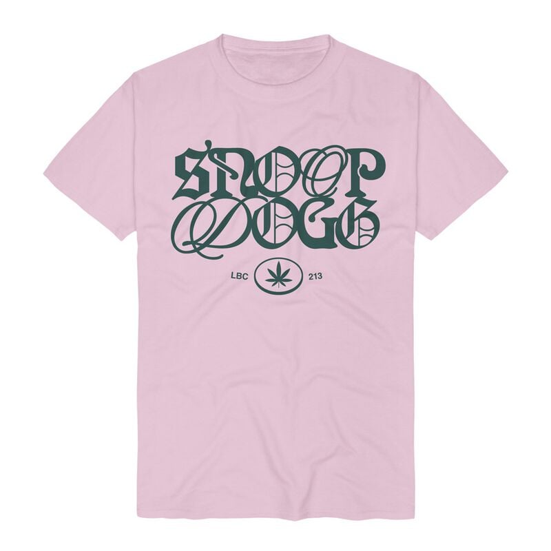 Snoop Dogg T-Shirt Mashup Logo S to 3XL for Men light pink