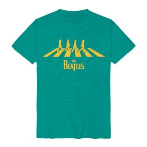 The Beatles T-Shirt Abbey Road Silhouette S to 3XL for Men turquoise