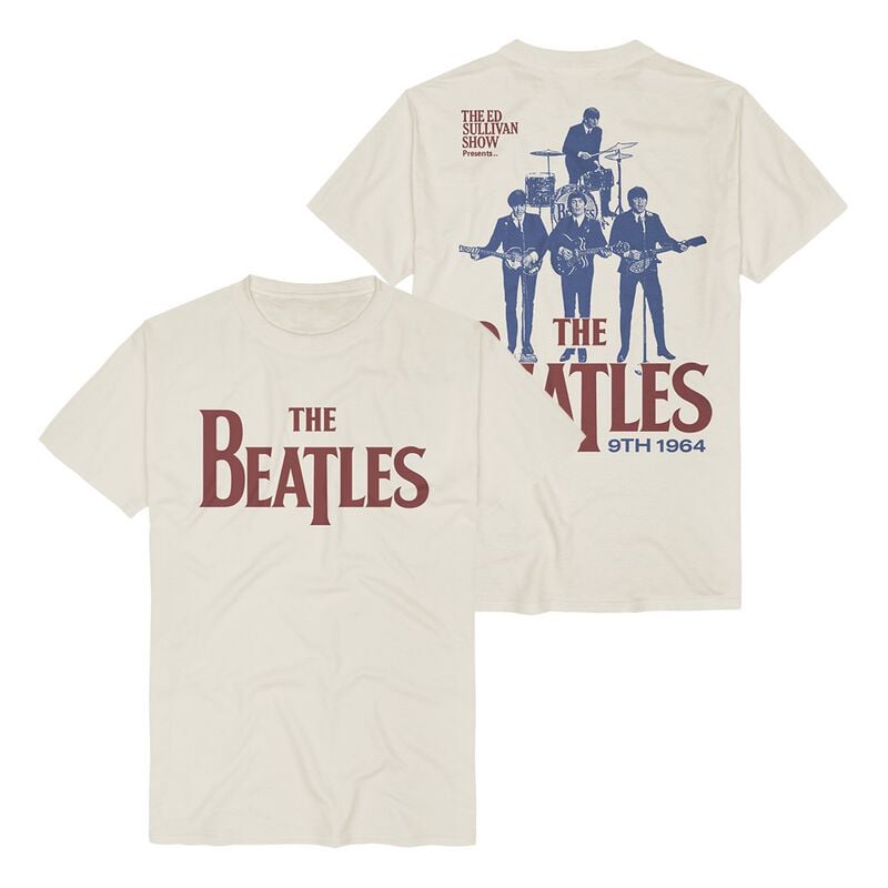 The Beatles T-Shirt Ed Sullivan Show 1964 S to 3XL for Men natural