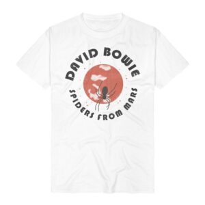 David Bowie T-Shirt Spiders From Mars S to 3XL for Men white