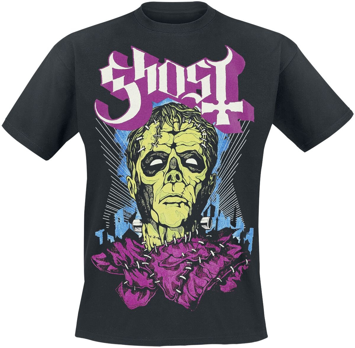 Ghost T-Shirt Frank Glow In The Dark S to 5XL for Men black