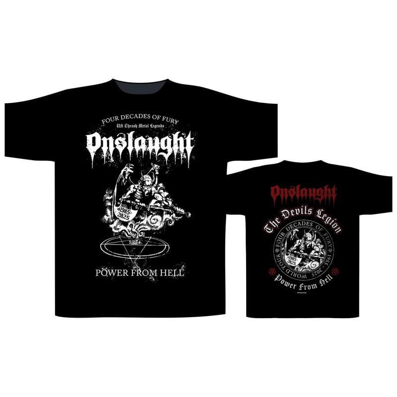 Onslaught T-Shirt Power from hell S to XXL for Men black