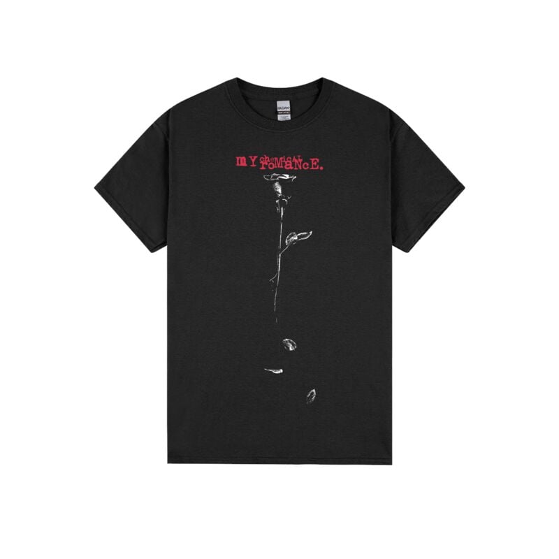 My Chemical Romance T-Shirt Dying Rose S to XXL for Men black