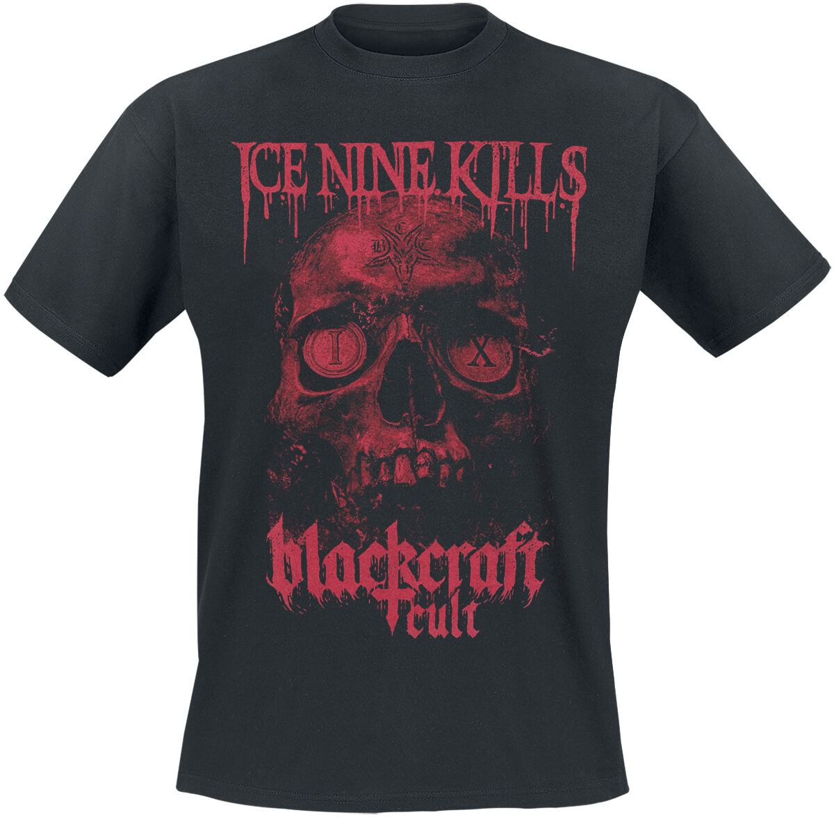 Ice Nine Kills T-Shirt Coineyes Skull S to XXL for Men black