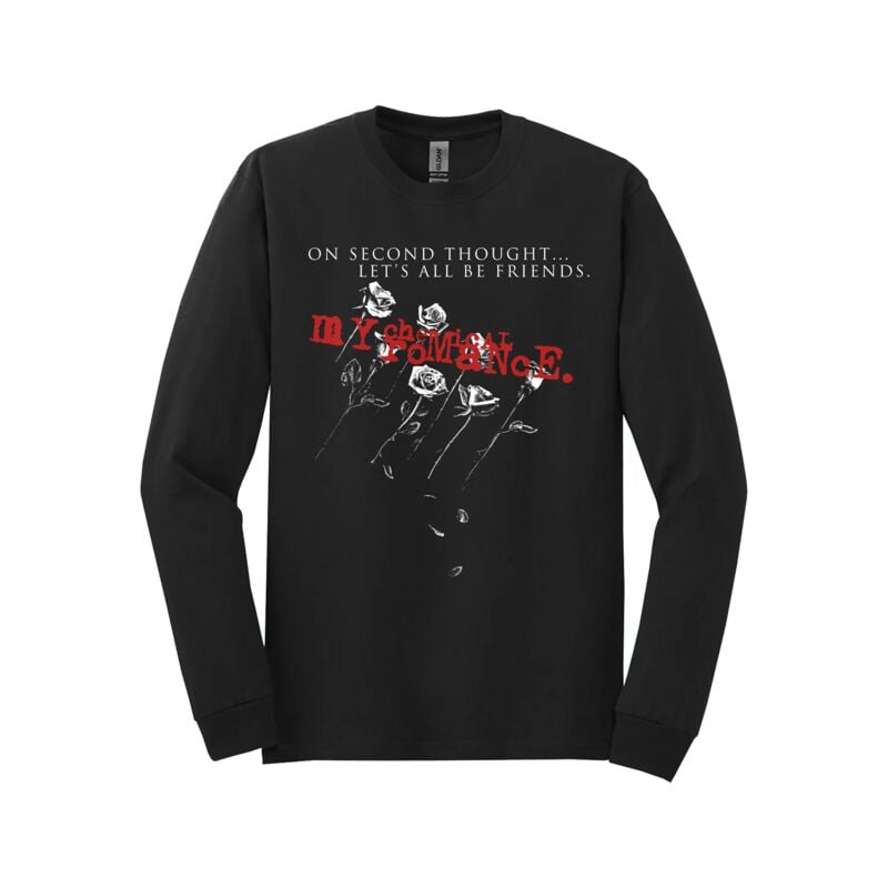 My Chemical Romance Long-sleeve Shirt Lets All Be Friends S to XXL for Men black