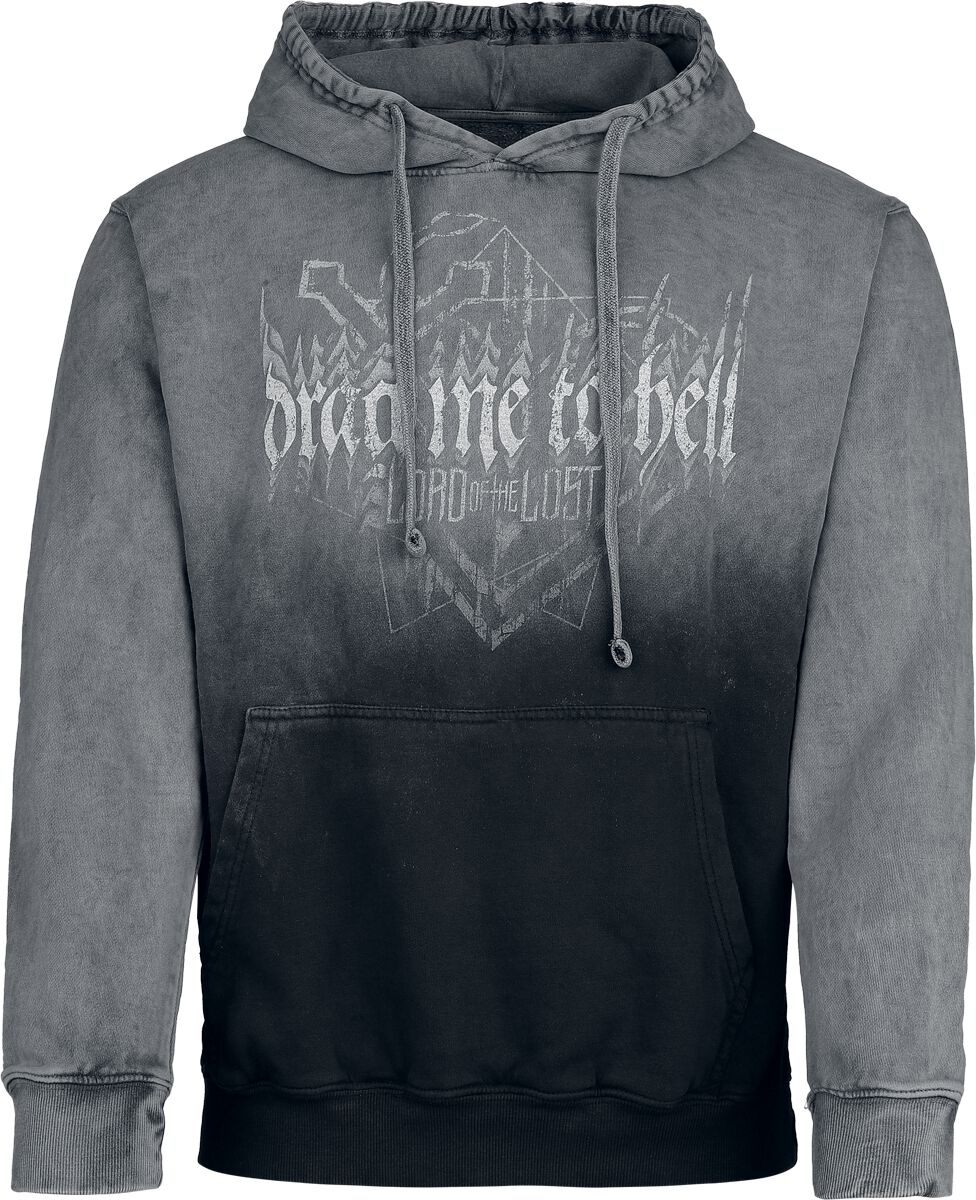Lord Of The Lost Hoodie To Hell S to XXL for Men dark grey/light grey