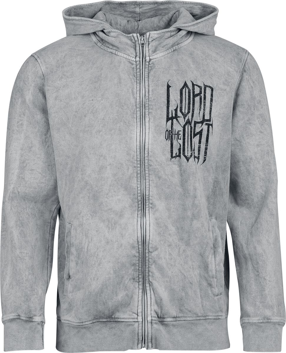 Lord Of The Lost Hoodie Jacket Heptagram M to XXL for Men light grey