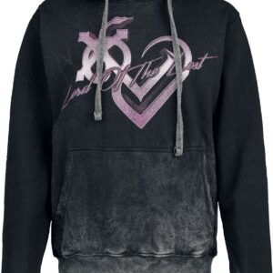 Lord Of The Lost Hoodie Retro Heart S to XXL for Women grey