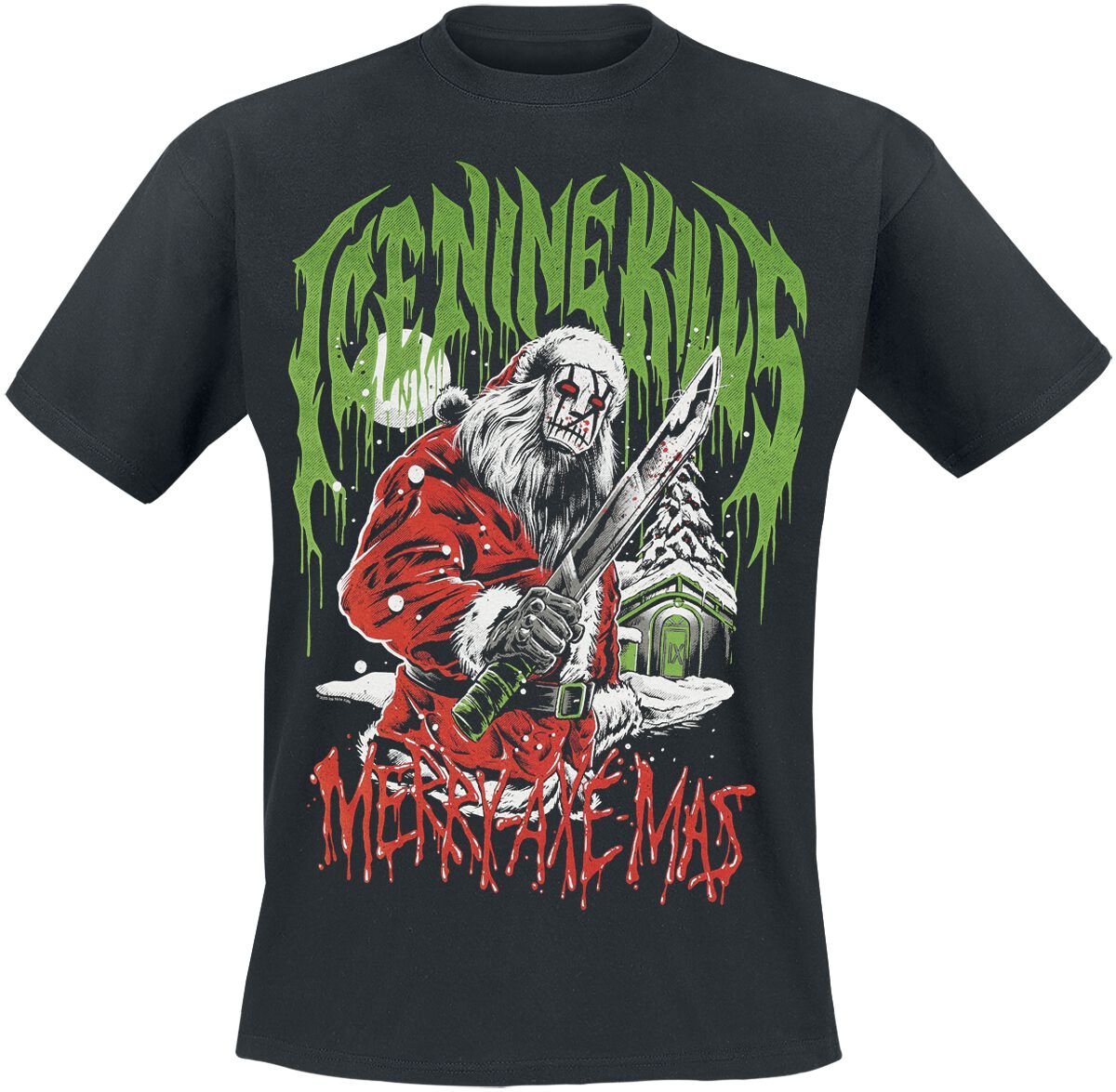 Ice Nine Kills T-Shirt Santa S to 5XL for Men black