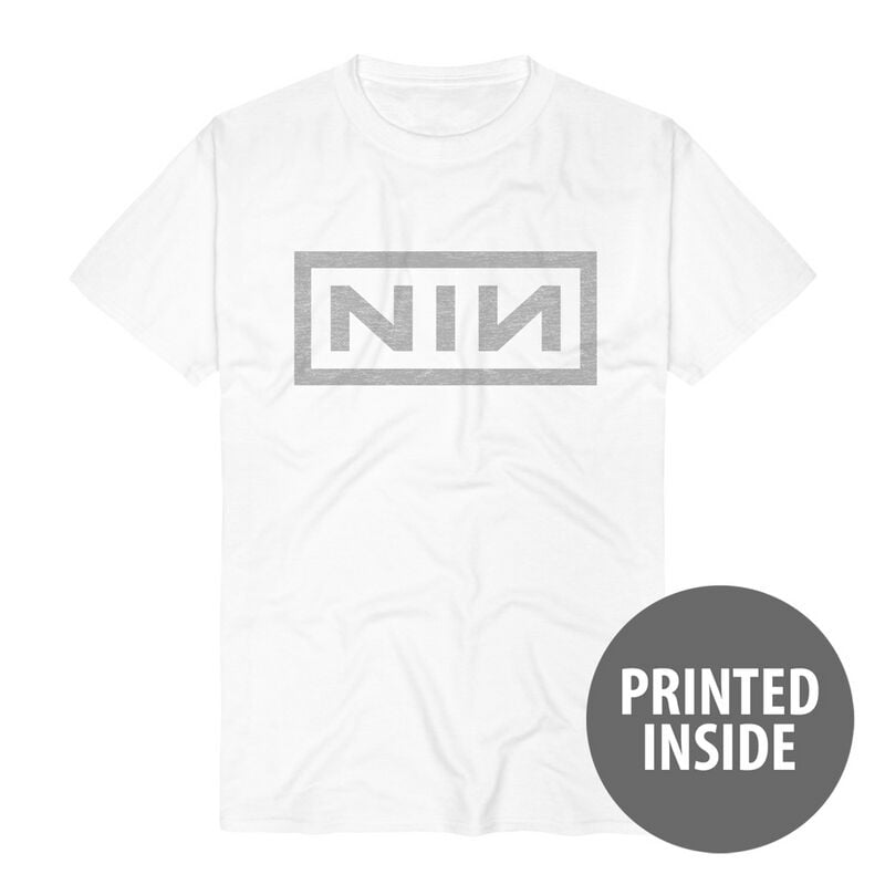 Nine Inch Nails T-Shirt Core Logo S to 3XL for Men white