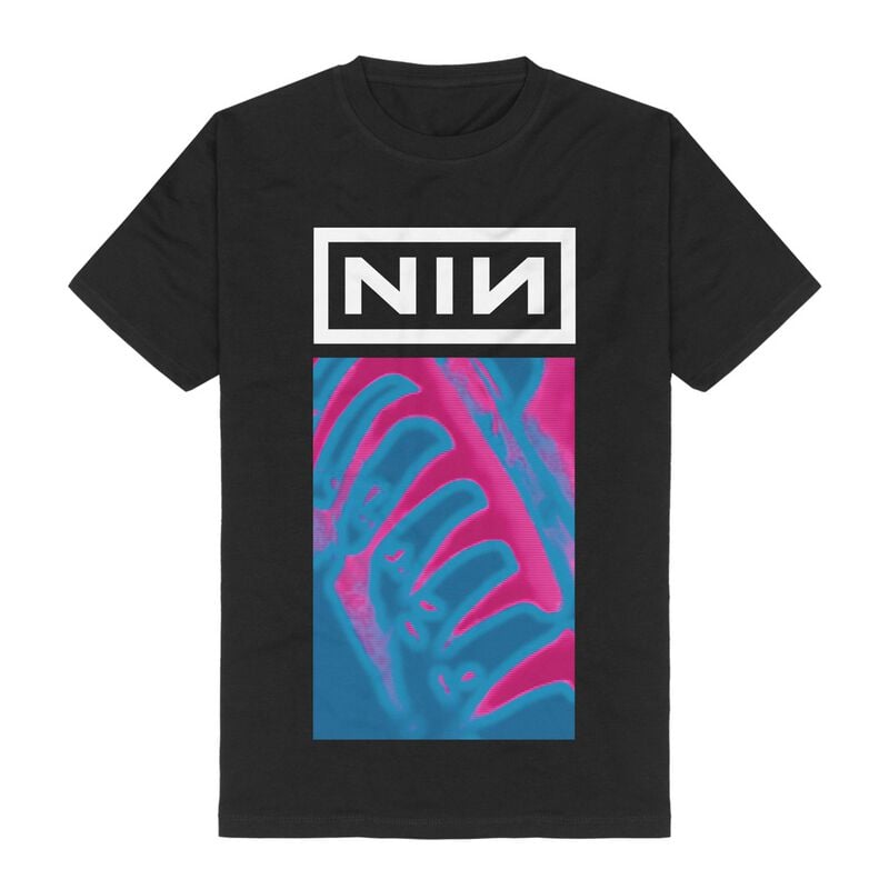 Nine Inch Nails T-Shirt Pretty Hate Machine Neon S to 3XL for Men black