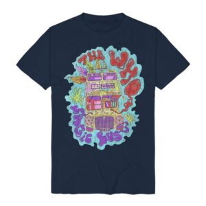 The Who T-Shirt Too Much Magic Bus S to 3XL for Men navy