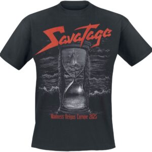 Savatage T-Shirt Hourglass Tour 2025 S to 4XL for Men black