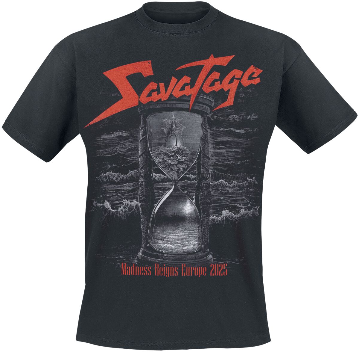 Savatage T-Shirt Hourglass Tour 2025 S to 4XL for Men black