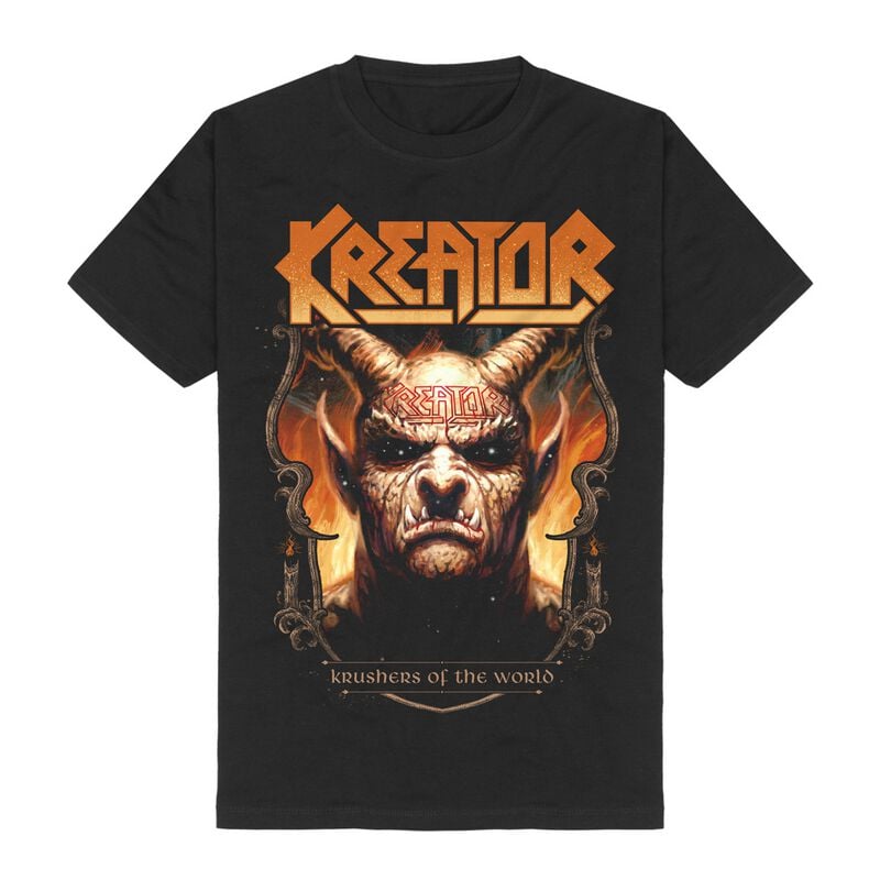 Kreator T-Shirt Krushers of the World Demon Crest S to 3XL for Men black
