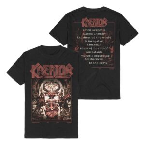 Kreator T-Shirt Krushers of the World Vintage Cover S to 3XL for Men black